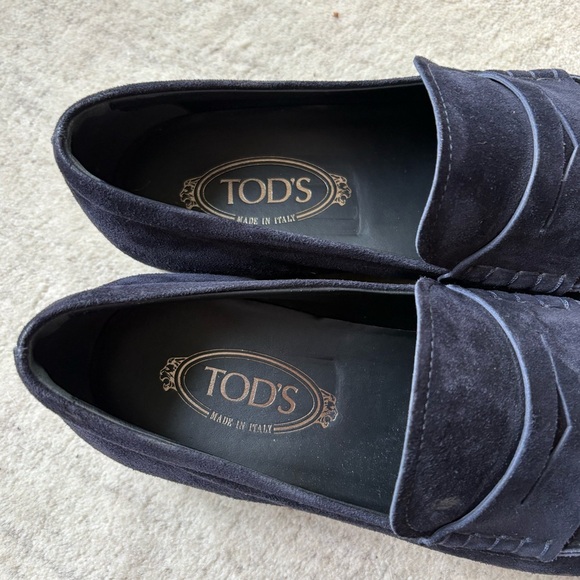Tod’s Men\'s Mocassino Gomma Leggera Suede Penny Loafers 10 main image 13